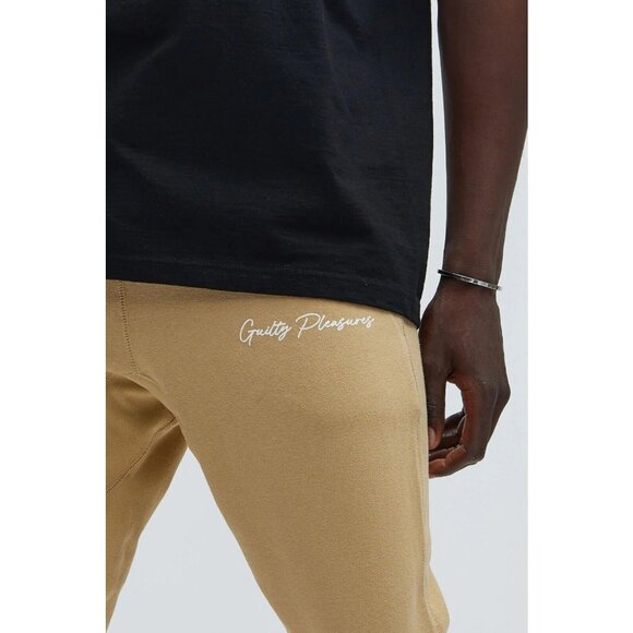 Guilty Pleasures See All Flames Jogger Pants Sand Men's - Picture 3 of 5